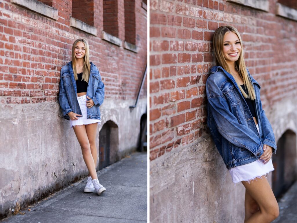 Senior photos in Vancouver Washington and Portland Oregon in summer