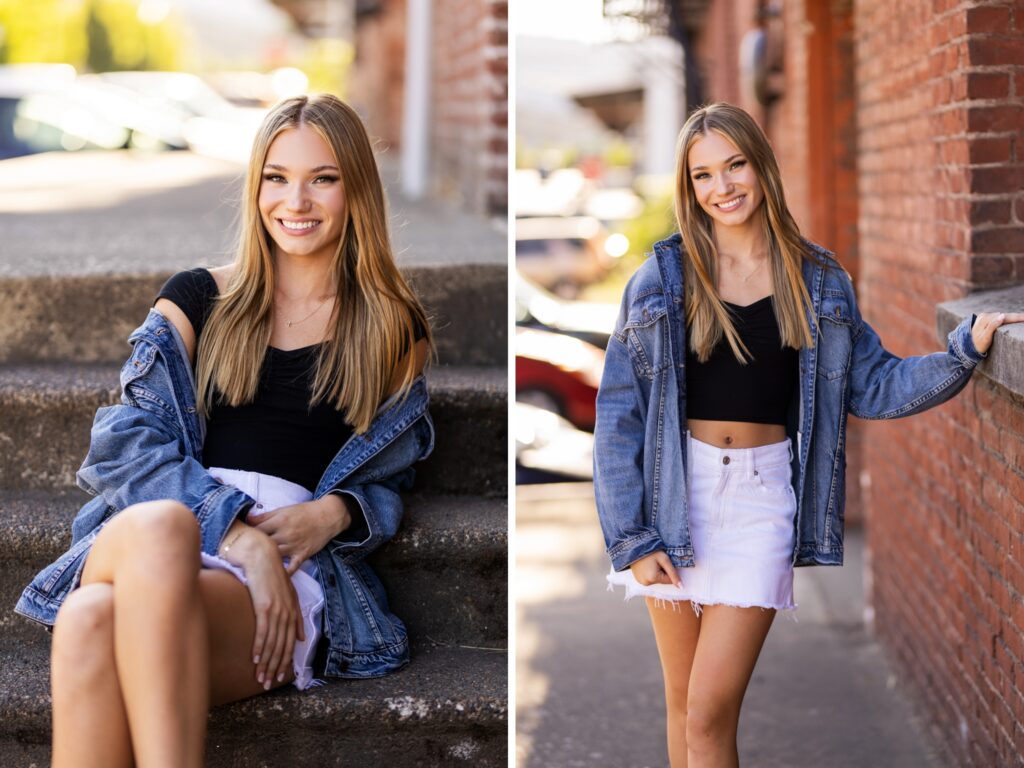 Senior photos in Vancouver Washington and Portland Oregon in summer