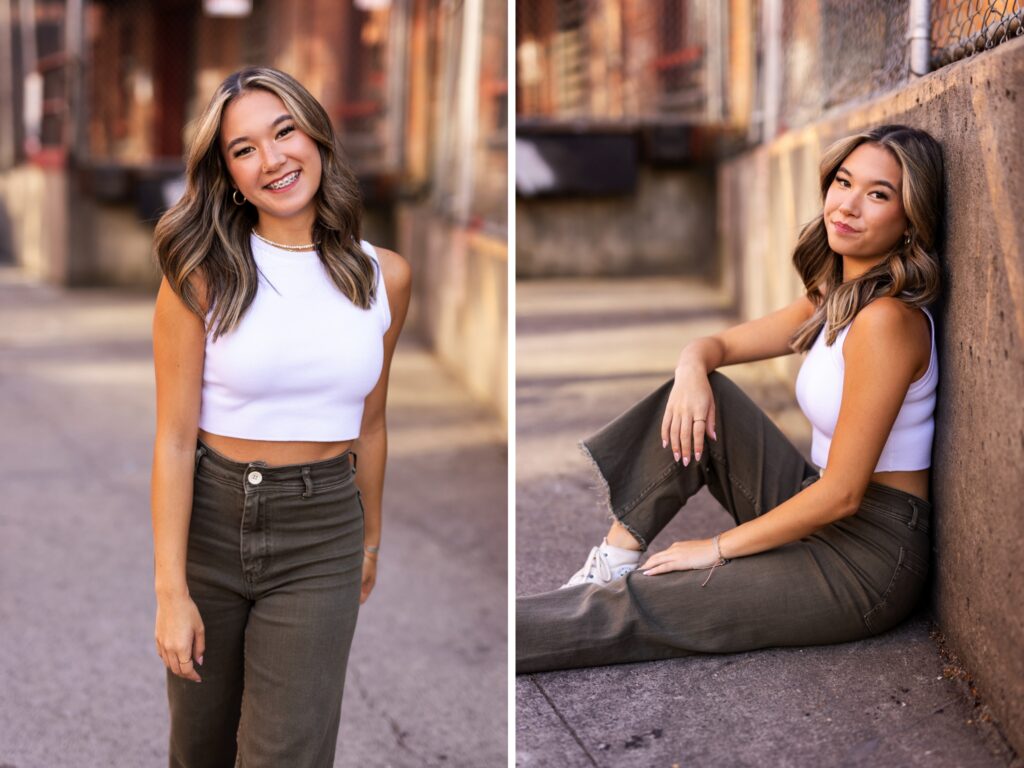 Senior photos in Vancouver Washington and Portland Oregon in summer