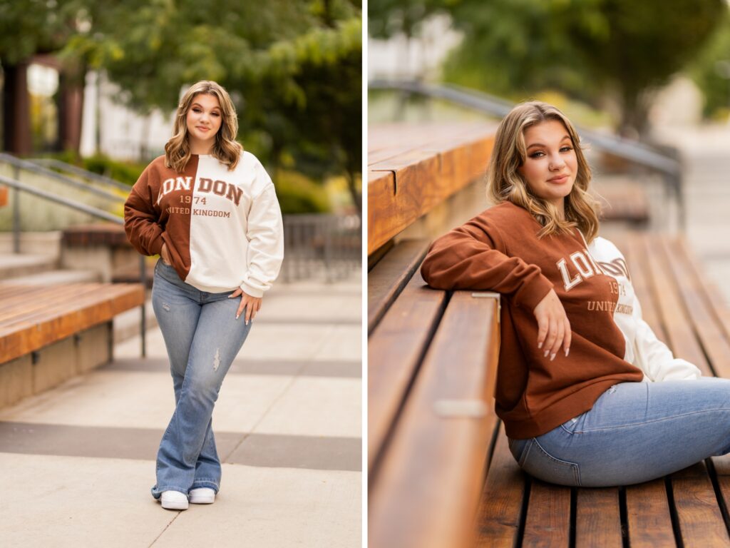 Senior photos in Vancouver Washington and Portland Oregon in summer