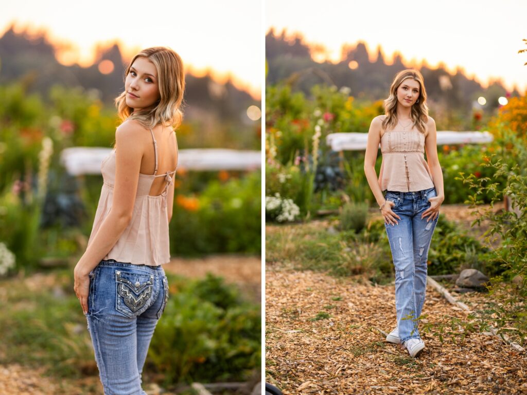 Senior photos in Vancouver Washington and Portland Oregon in summer