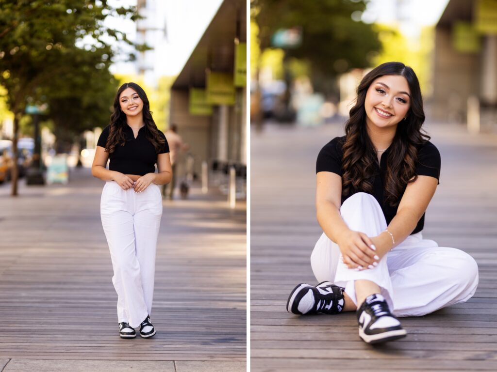 Senior photos in Vancouver Washington and Portland Oregon in summer