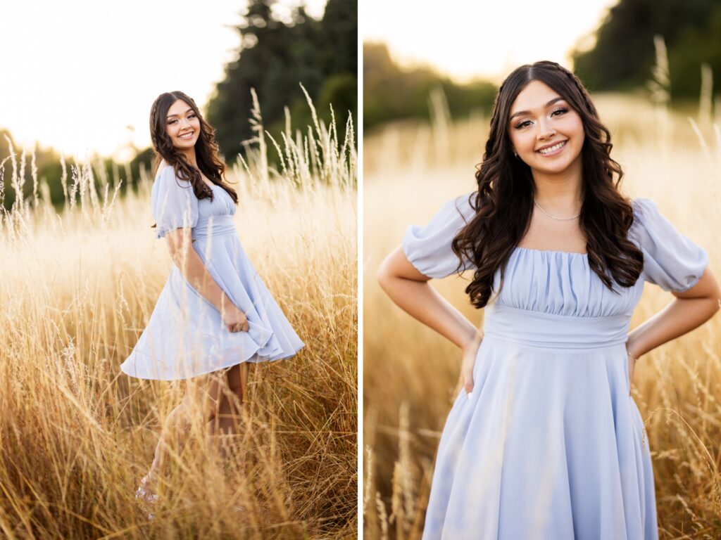 Senior photos in Vancouver Washington and Portland Oregon in summer