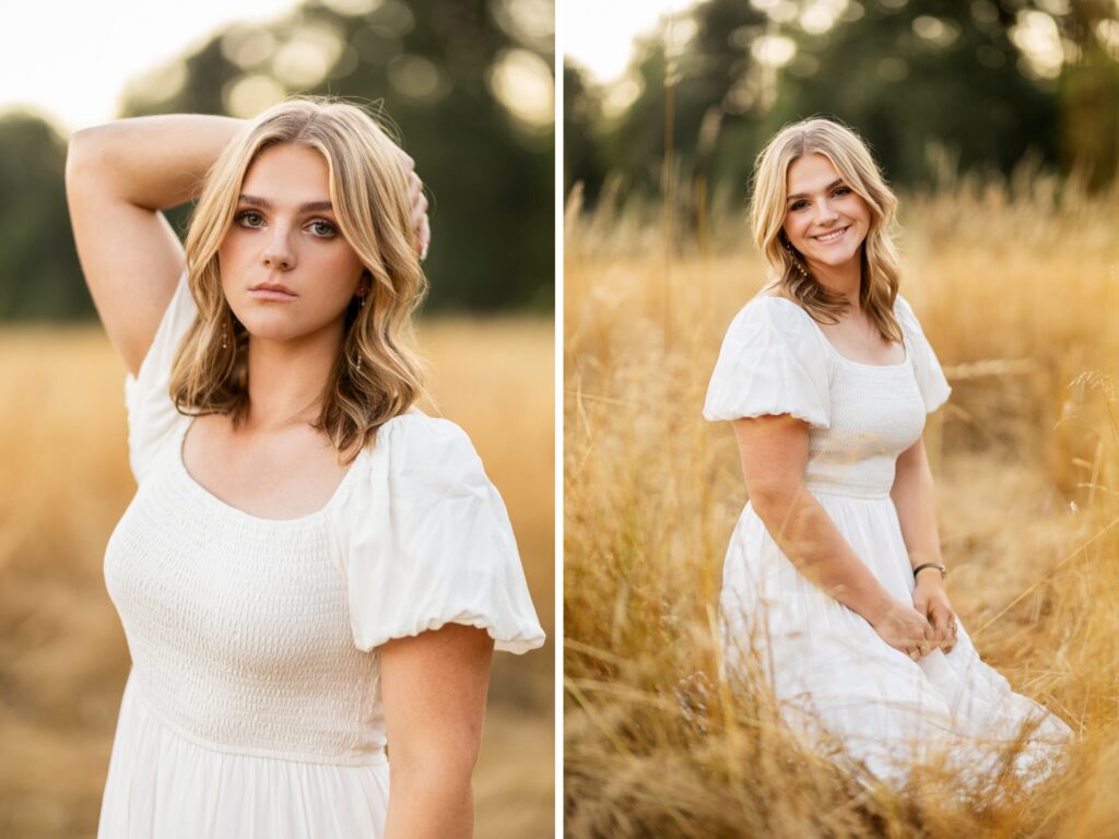 Senior photos in Vancouver Washington and Portland Oregon in summer
