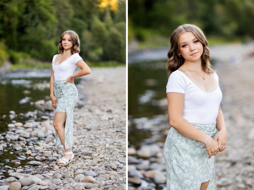 Senior photos in Vancouver Washington and Portland Oregon in summer