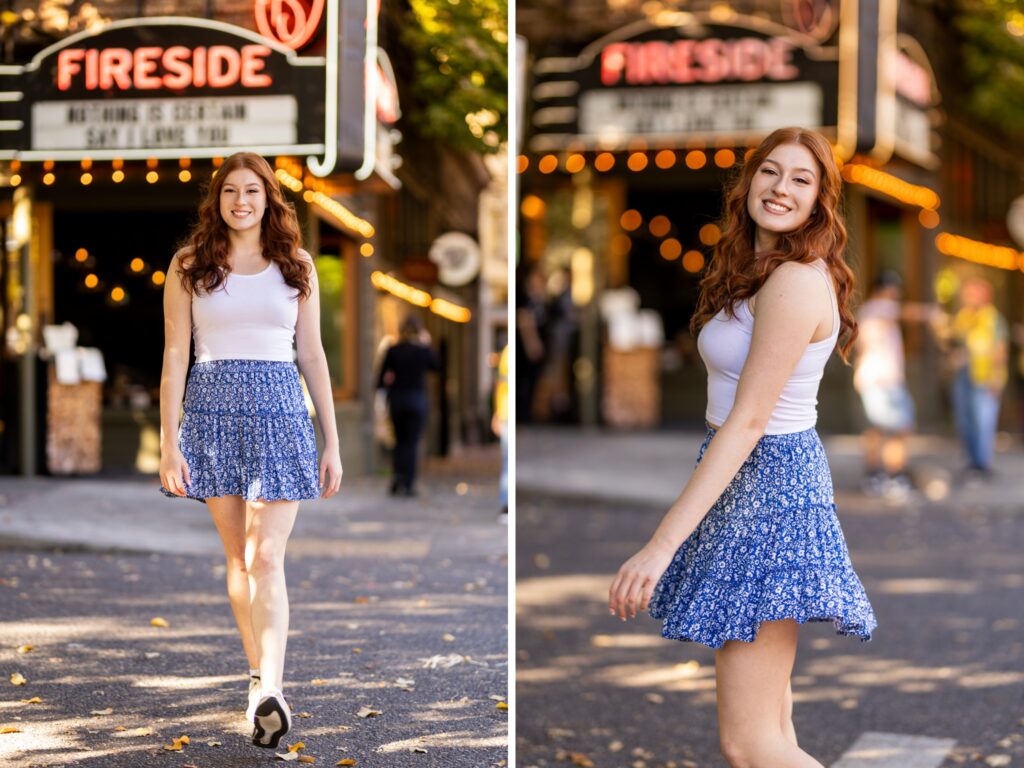 Senior photos in Vancouver Washington and Portland Oregon in the fall