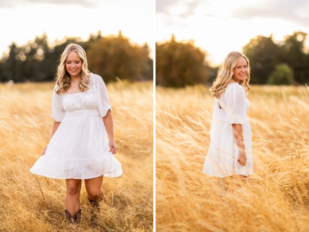 Senior photos in Vancouver Washington and Portland Oregon in summer