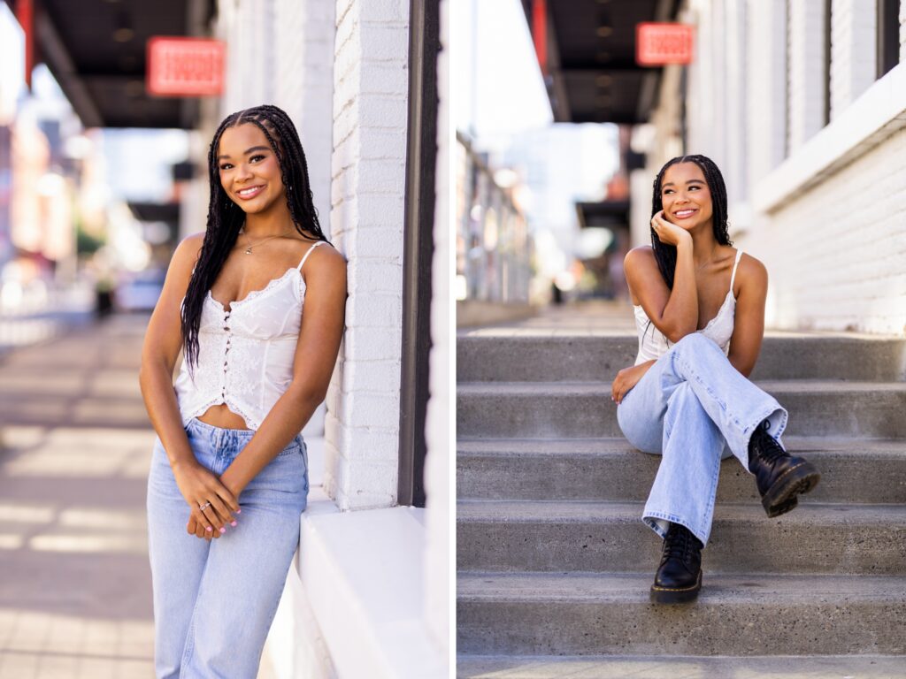 Senior photos in Vancouver Washington and Portland Oregon in summer