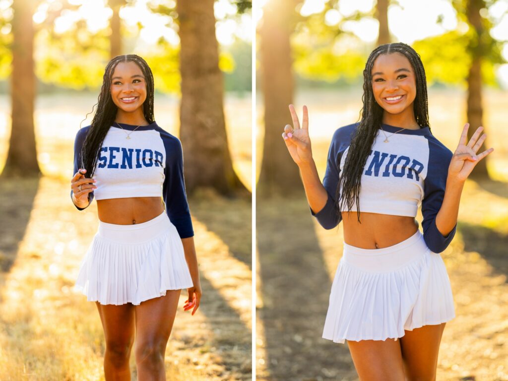 Senior photos in Vancouver Washington and Portland Oregon in summer