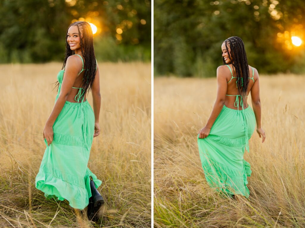 Senior photos in Vancouver Washington and Portland Oregon in summer