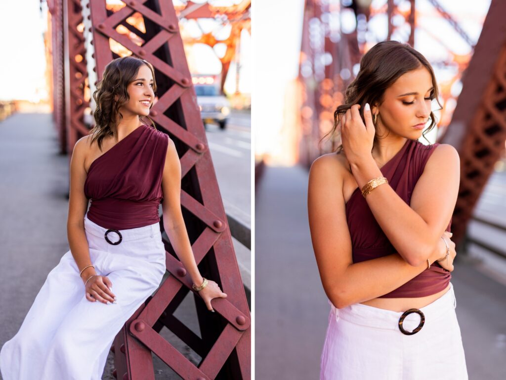Senior photos in Vancouver Washington and Portland Oregon in summer
