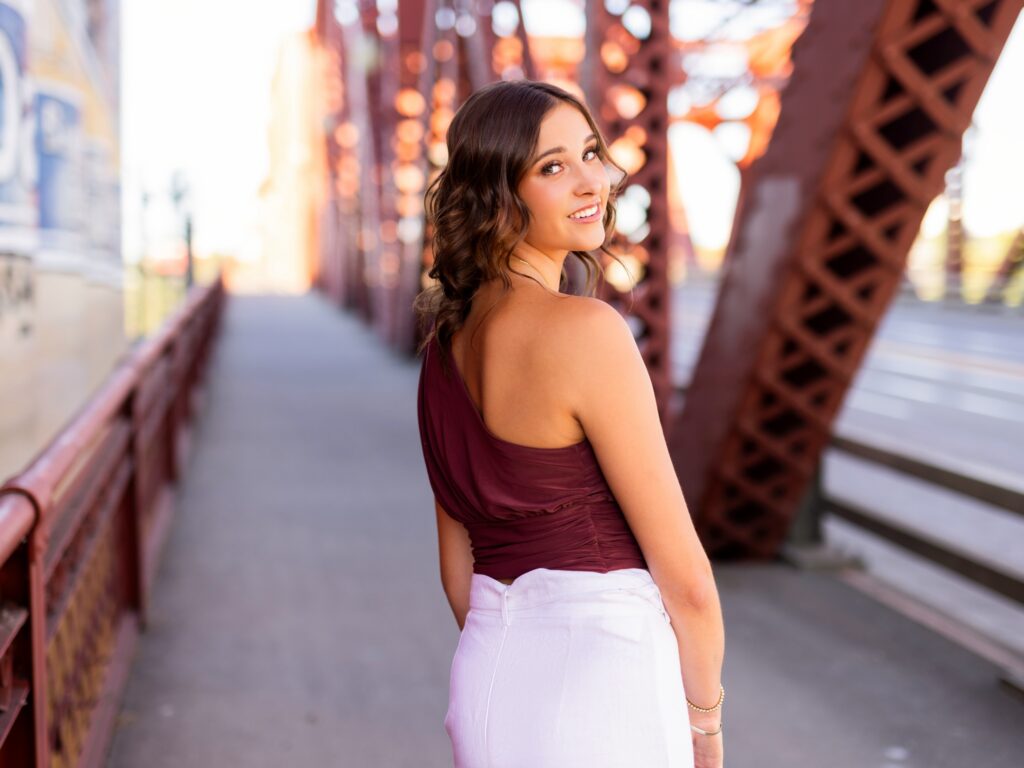 Senior photos in Vancouver Washington and Portland Oregon in summer