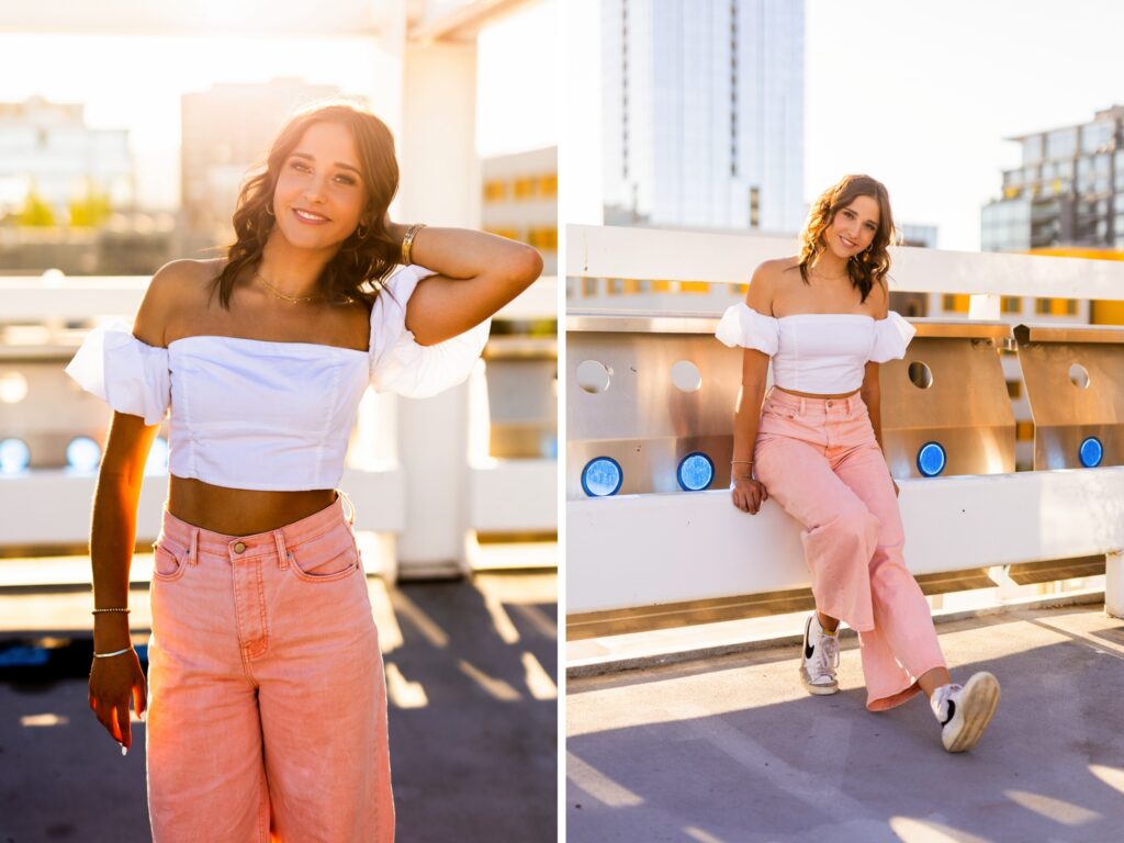 Senior photos in Vancouver Washington and Portland Oregon in summer
