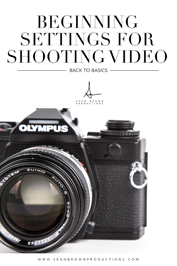 Settings for Beginning Video Photography Education