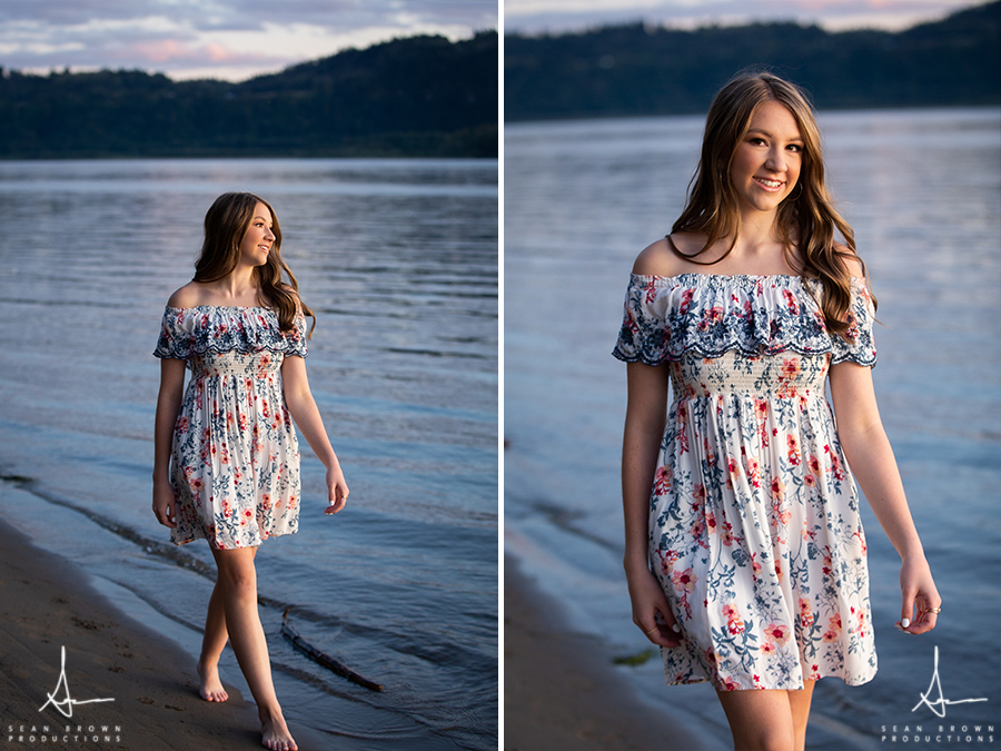 Nature and urban senior photos in Vancouver Washington by the river
